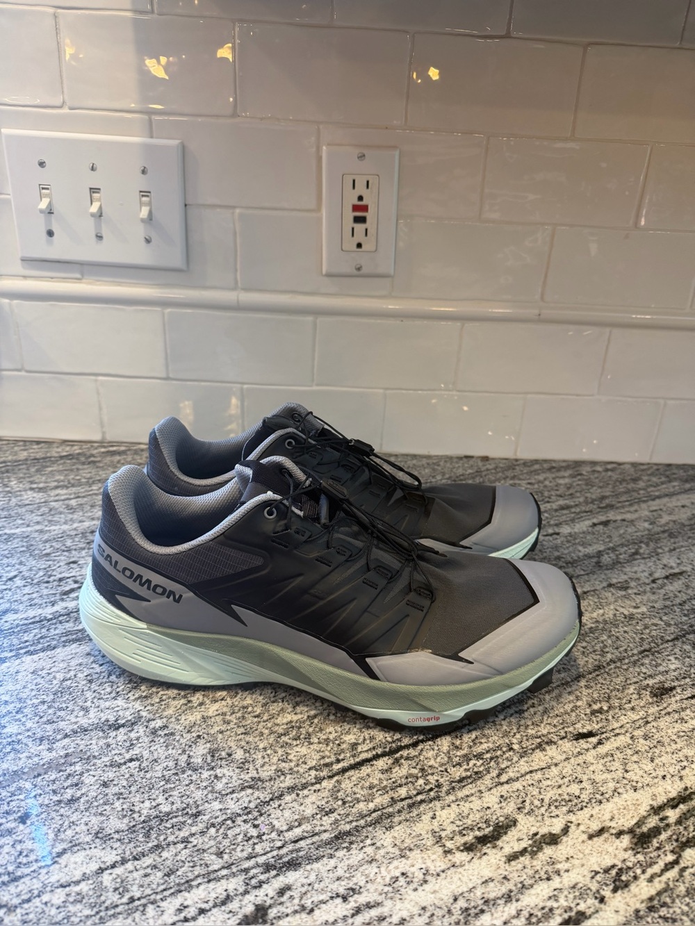 Men’s Salomon Thundercross Asphalt/Shark/Spray Size 12